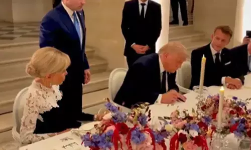 Trump says he signed agreement on ending war in Iran while at Versailles